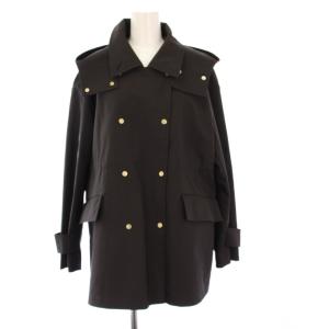23AW ウインドプルーフテントシルエットブルゾン フーディジャケット 黒 23011240507030