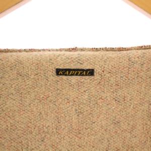 KAPITAL ビーチクロスパーカー ジャケット アウター ショート丈 フード 裏起毛 S 赤 レッド 紺 ネイビー /BB