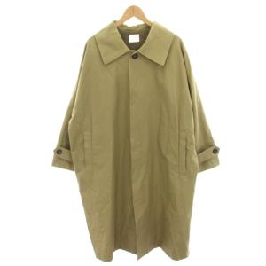 オルメテックスギャバジンNewラウンドカラーコート ステンカラーコート ナイロン カーキ HO-20AW