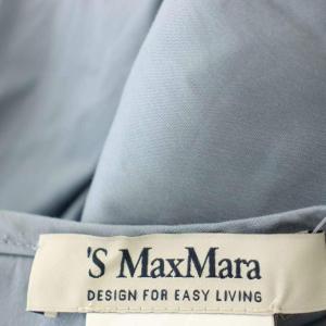 S Max Mara ノースリーブ ワンピース ロング 38 水色 ライトブルー 922106026 /G