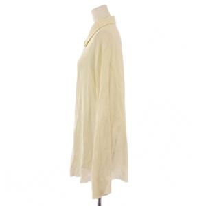 Plage 24SS georgetteシャツ ブラウス 長袖 レギュラーカラー 無地 ストレッチ ワンカラー F