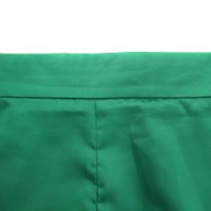 ADORE ライトサテンスカート フレア プリーツ 切替 ミモレ ロング ワンカラー 38 緑 グリーン 531-3120221