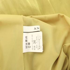 ANAYI プリーツスカート ロング 36 黄色 イエロー /RR