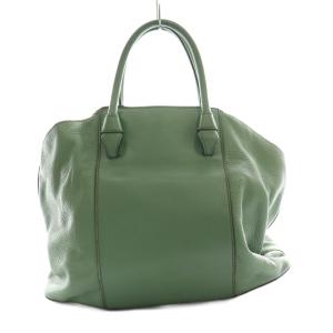 FURLA ショルダーバッグ ハンドバッグ 2WAY レザー 緑 フロント /SS OS
