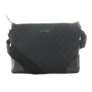 GGキャンバス ショルダーバッグ ブラック