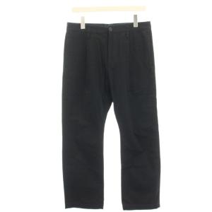 DWELLER CHINO TROUSERS COTTON TWILL ストレートパンツ タック 1 紺