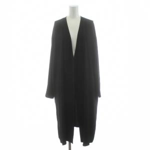 POWDER CREPE NYMA NCW カーディガン ロング 長袖 トッパー S 黒 ブラック 01-7309621