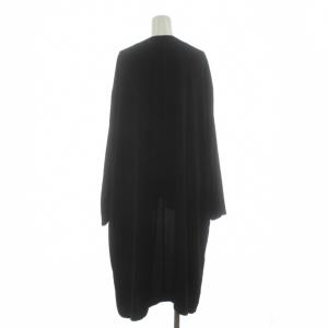 Theory POWDER CREPE NYMA NCW カーディガン ロング 長袖 トッパー S 黒 ブラック 01-7309621