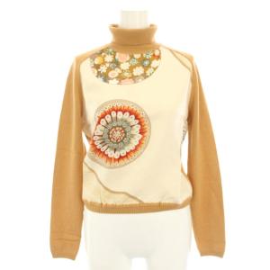 マルジェラ期 ニットプルオーバー タートルネック シルク カシミヤ SM ブラウン