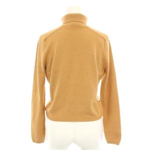HERMES マルジェラ期 ニットプルオーバー タートルネック シルク カシミヤ SM ブラウン