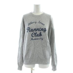 スウェットシャツ FREE グレー クルーネック 文字プリント 長袖 1613-199-3588 /AP