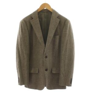 テーラードジャケット シングル ウール M 茶 ブラウン /AN51