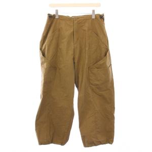 25AW エアーフォームカーゴパンツ ジップフライ ワンカラー 無地 M 茶 ブラウン 25030600924030