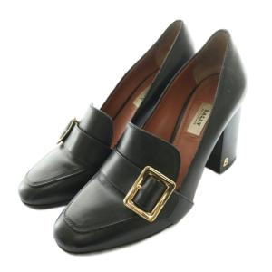 ジャネル Janelle バックル付きヒールパンプス 36 黒 ブラック /SS OS