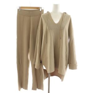 20SS セットアップ ニット フード 長袖 イージーパンツ F ベージュ 20030200604010