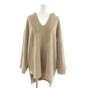 Spick&Span 20SS セットアップ ニット フード 長袖 イージーパンツ F ベージュ 20030200604010
