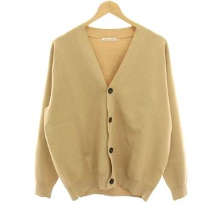 4シーズン ミラノリブ カーディガン ニット 長袖 ウール混 S ベージュ 1115-199-0089