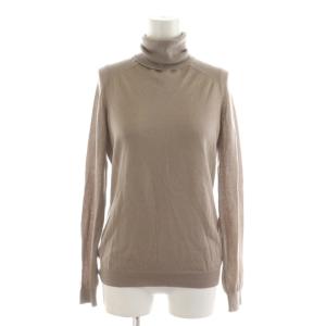 ニット セーター 長袖 カシミヤ100％ タートルネック 36 ベージュ /RR