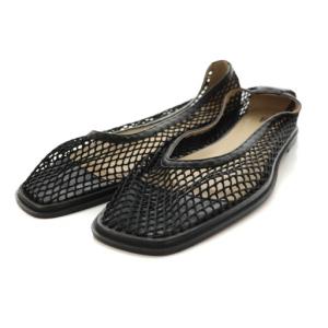 フラットシューズ メッシュ 36 紺 ネイビー /SS OS