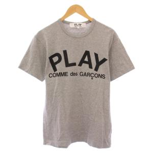 AD2017/4 Tシャツ カットソー 半袖 クルーネック ロゴ プリント L グレー /BB