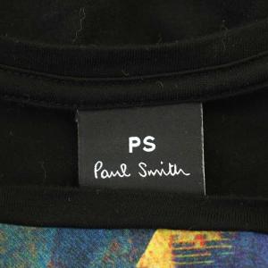 PS Paul Smith Tシャツ 半袖 花柄 カットソー XXL 黒 ブラック /G