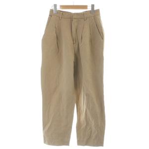 パンツ スラックス 麻 リネン 36 茶 ブラウン /AP