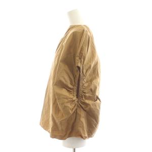 TOTEME ブラウス シャツ プルオーバー ノースリーブ S 茶 ブラウン Vネック /RR