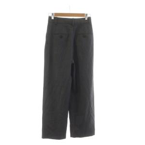 Theory テーパードパンツ スラックス ウール 0 チャコールグレー 無地 /RR