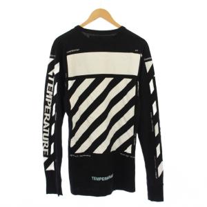 DIAG TEMPERATURE Tシャツ ロンT カットソー 長袖 S 黒 OMAB001S18185053