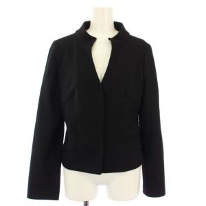 ジャケット ショートコート ウール L 黒 /TK
