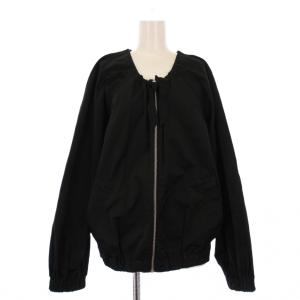ノーカラージャケット XS ブラック