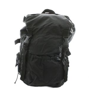 リュックサック バックパック フラップトップ バックル留め サイドメッシュポケット 黒 ブラック /AN17