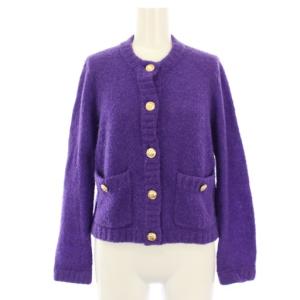 22AW カーディガン ニット 36 パープル /TK