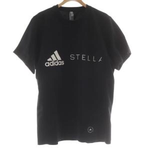 Tシャツ L 黒 ブラック 半袖 ロゴプリント ラウンドネック /AU