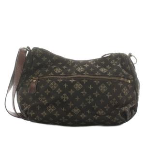 russet ショルダーバッグ モノグラム 総柄 ナイロン レザー 茶 ブラウン /AN3