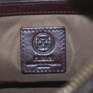 russet ショルダーバッグ モノグラム 総柄 ナイロン レザー 茶 ブラウン /AN3