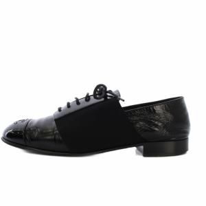 CHANEL ココマーク レースアップシューズ  サイドゴア 36.5C G34128