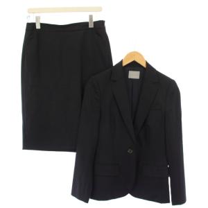 シングルスーツ セットアップ テーラードジャケット アウター 総裏地 タイトスカート ひざ丈 スリット