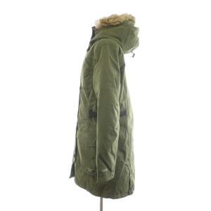 L.L.BEAN ダウンコート ロング丈 ファー フード アウター S カーキ /AN72