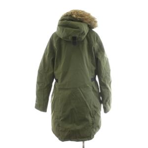 L.L.BEAN ダウンコート ロング丈 ファー フード アウター S カーキ /AN72