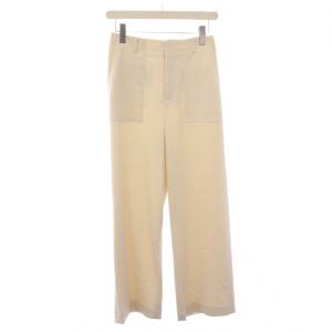 23AW ストレッチサテンベイカーパンツ スラックス ジップフライ 無地 ワンカラー 36 白 ホワイト