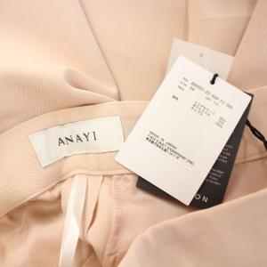 ANAYI テーパードパンツ スラックス ストレッチ 無地 ワンカラー 36 ピンク タグ付き /BB