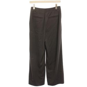 ANAYI 23AW タグ付き ストレッチサテンベイカーパンツ ワイドパンツ 36 茶 ブラウン /HN