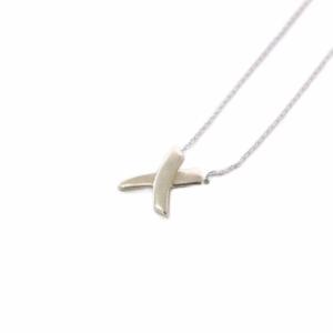 TIFFANY&Co. パロマピカソ キスクロス ネックレス ペンダント 925 シルバーカラー /KH OH