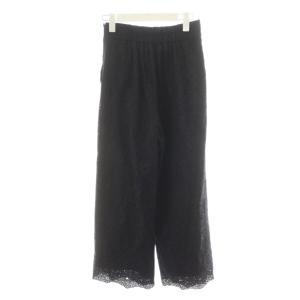 ANAYI 20SS ワイドパンツ 総レース 36 黒 ブラック /AN20