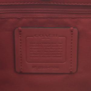 COACH シグネチャー トートバッグ ハンドバッグ ショルダーバッグ 茶 ブラウン 赤 レッド F5696 /AN11
