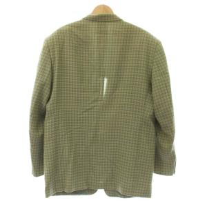 Christian Dior ジャケット 上着 ウール L グリーン チェック柄 長袖 /JP
