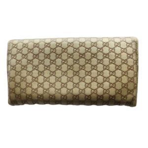 GUCCI 長財布 二つ折り財布 グッチシマ ゴールドカラー /SS OS