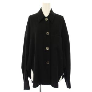 CIRCLE SHIRT シャツ 長袖 ポケット 38 黒 ブラック 300HA230-1480 /TK