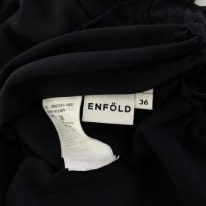 ENFOLD GATHER SKIRT ギャザースカート フレア ロング 36 ダークネイビー 300GS231-1400